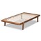 Baxton Studio Kaia Mid-Century Modern Walnut Brown Finished Wood Twin Size Platform Bed Frame 183-11177-Zoro - alternate 2